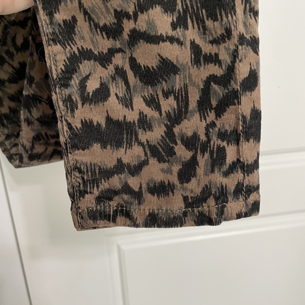 AG The Farrah Skinny Ankle High Rise Women‎ Size 24 Leopard Print Corduroy NWT - Picture 8 of 11